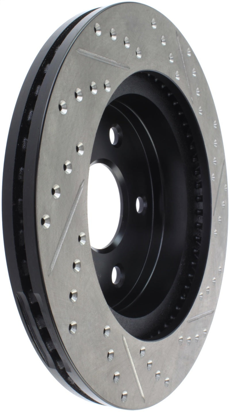 StopTech 04-06 Dodge Durango / 02-10 Ram 1500 (exc Mega Cab) Front Right Slotted & Drilled Rotor Stoptech