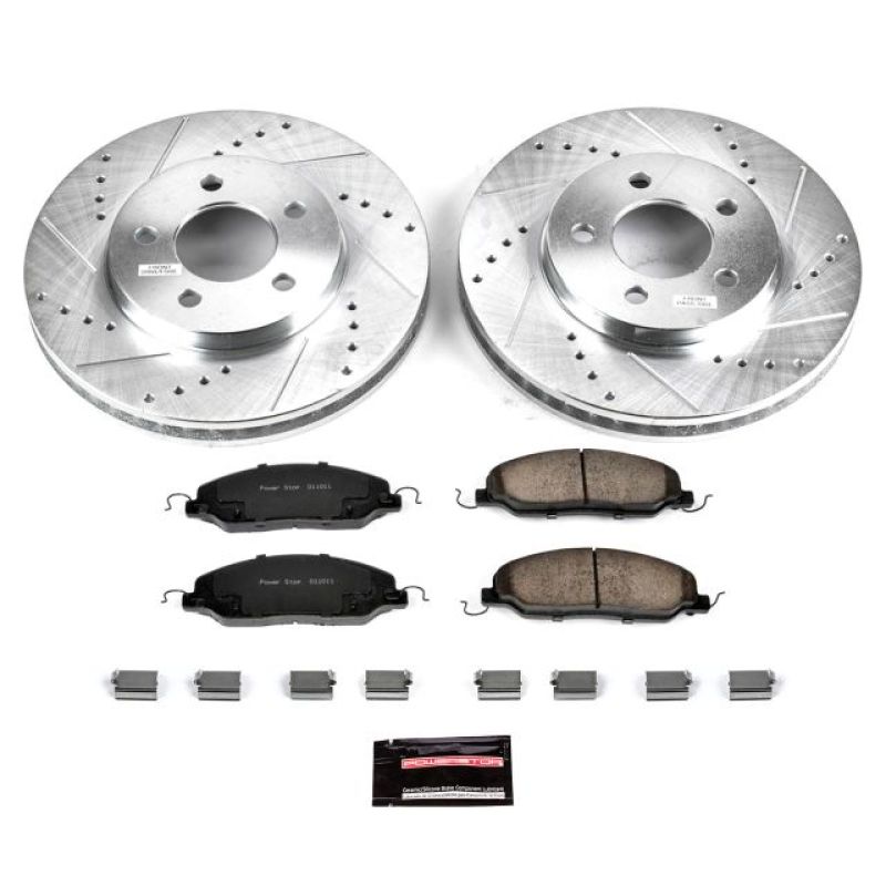 Power Stop 05-10 Ford Mustang Front Z23 Evolution Sport Brake Kit - eliteracefab.com