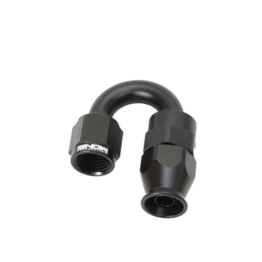 Snow Performance -6AN 180 Degree PTFE Hose End (Black) - SNF-60618