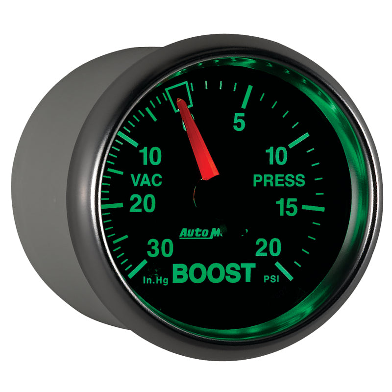 Autometer GS 52mm 30 in Hg/20 psi Mechanical Vacuum/Boost Gauge 3807