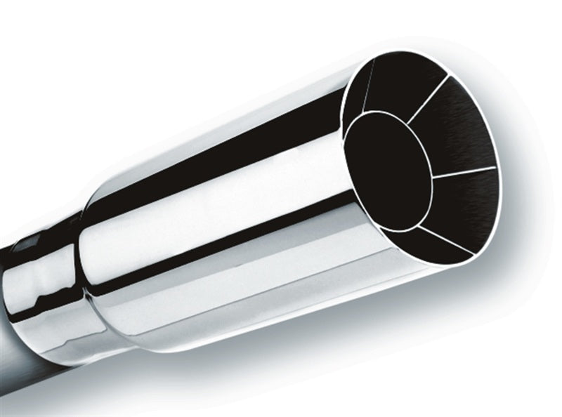 Borla Universal Polished Tip Single Round Intercooled (inlet 2in. Outlet 2 1/2in) *NO Returns* - eliteracefab.com