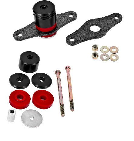 BMR MOTOR MOUNT KIT ADJUSTABLE HEIGHT POLY BUSHINGS (05-19 MUSTANG) - eliteracefab.com