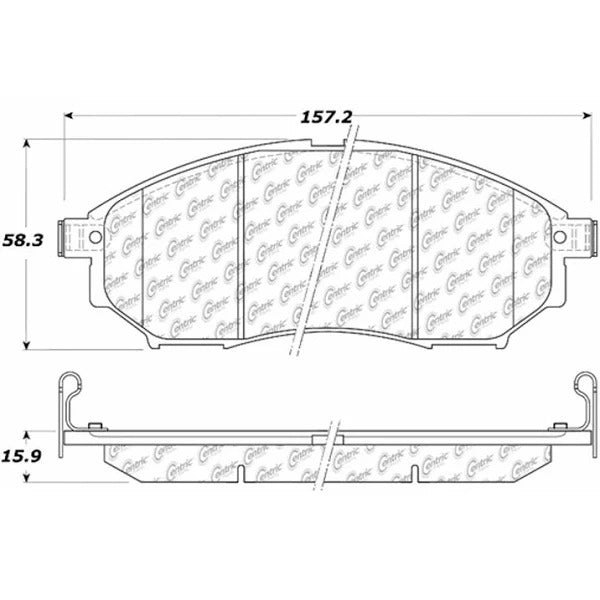 POSIQUIET 07-08 NISSAN 350Z FRONT CERAMIC BRAKE PADS, 105.08880 - eliteracefab.com