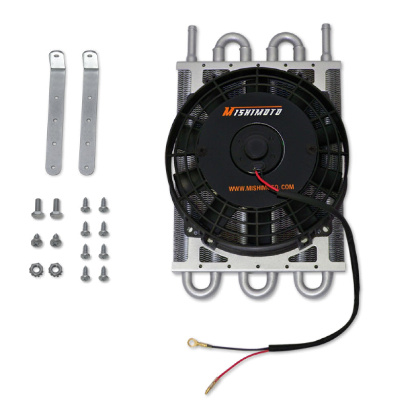 Mishimoto Heavy Duty Transmission Cooler w/ Electric Fan - eliteracefab.com