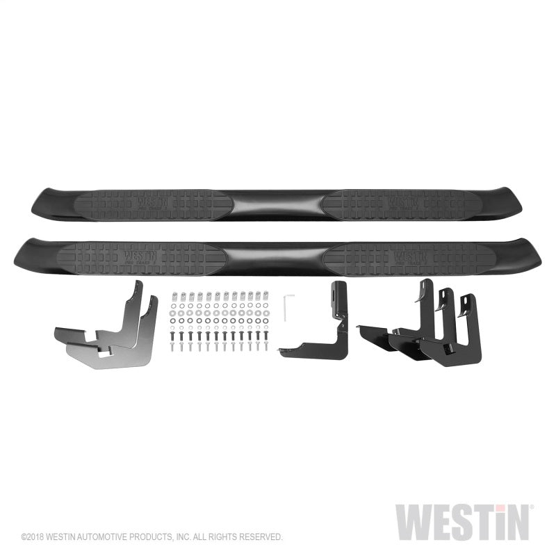 Westin 2019 Ram 1500 Crew Cab (Excl. 2019 Ram 1500 Classic) PRO TRAXX 5 Oval Nerf Step Bars - Black - eliteracefab.com