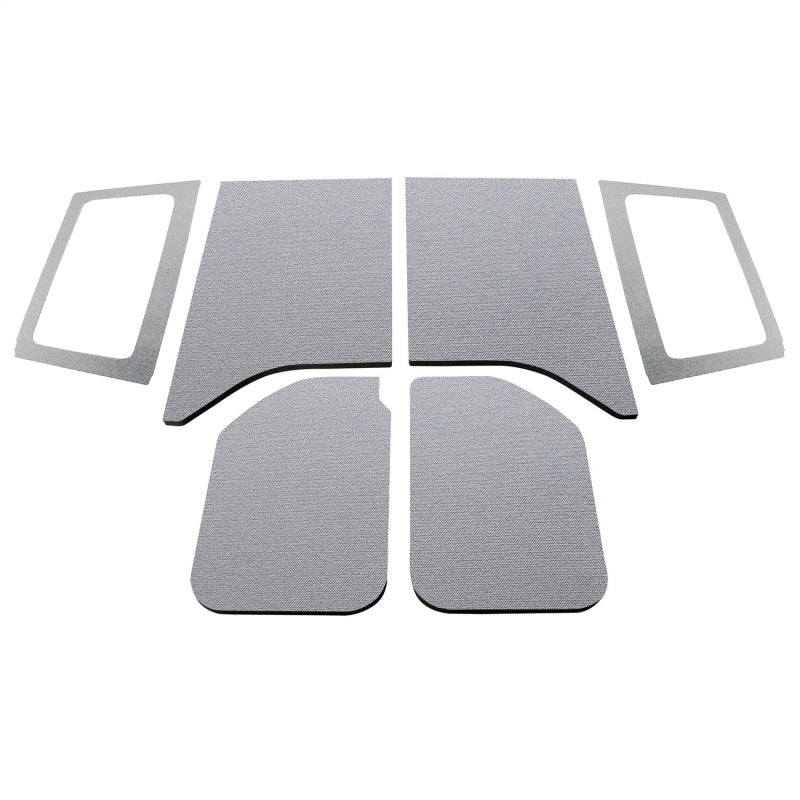 DEI 11-18 Jeep Wrangler JK 2-Door Boom Mat Complete Headliner Kit - 6 Piece - Gray DEI