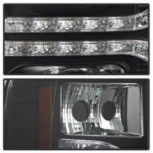 Load image into Gallery viewer, Spyder Chevy Silverado 1500 07-13 V2 Projector Headlights - LED DRL - Black PRO-YD-CS07V2-DRL-BK - eliteracefab.com