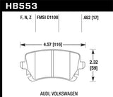 Hawk Performance HPS 5.0 Rear Brake Pads - HB553B.652