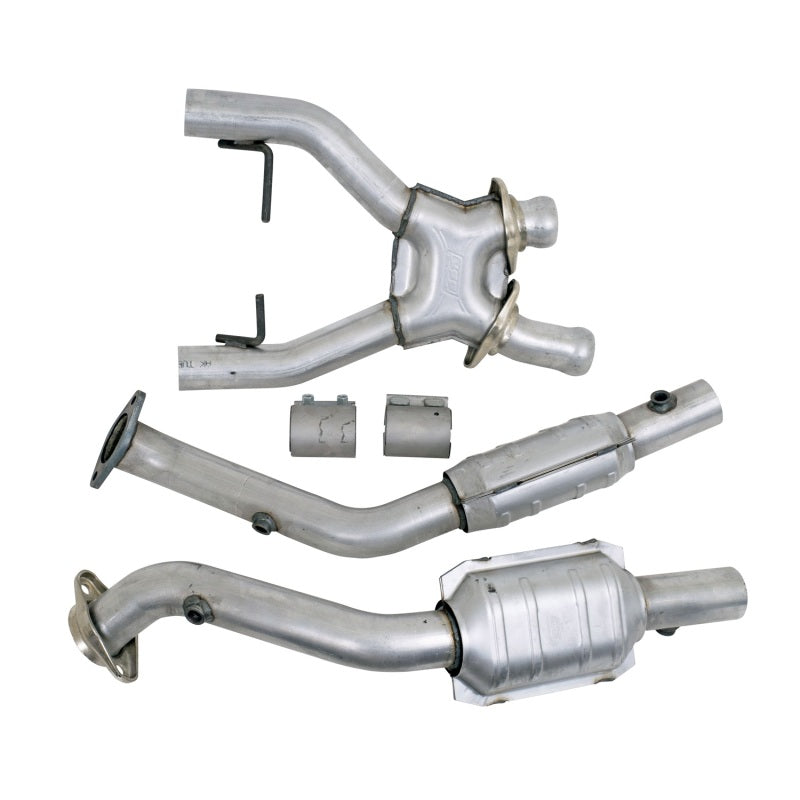 BBK 96-98 Mustang 4.6 Cobra High Flow X Pipe With Catalytic Converters - 2-1/2 - eliteracefab.com