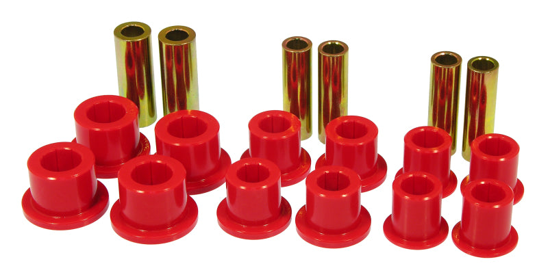 Prothane 99-04 Ford F250/350 SD 2/4wd Front Leaf Spring Bushings - Red - eliteracefab.com