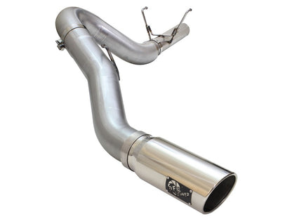 aFe MACHForce XP Exhaust Large Bore 5in DPF-Back Alu. 13-15 Dodge Trucks L6-6.7L (td) *Polish Tip - eliteracefab.com