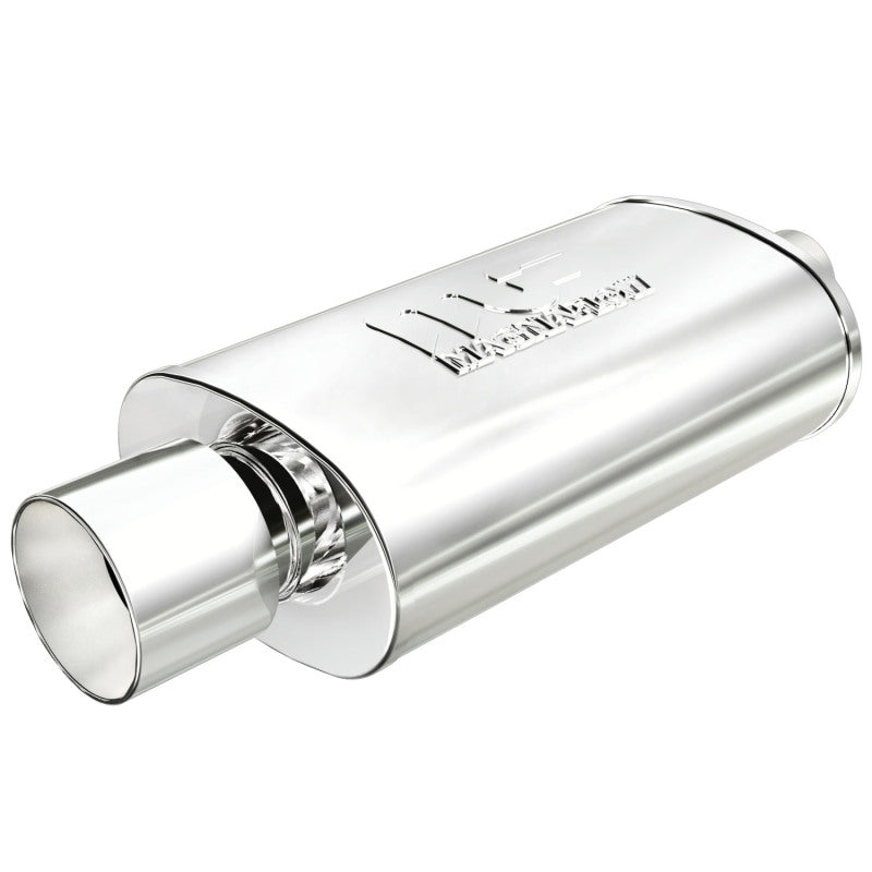 MagnaFlow Muffler W/Tip Mag SS 14X5X8 2.25/4. - eliteracefab.com