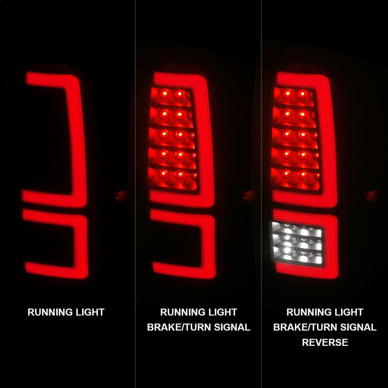 ANZO 2014-2021 Toyota Tundra LED Taillights Black Housing/Smoke Lens - eliteracefab.com