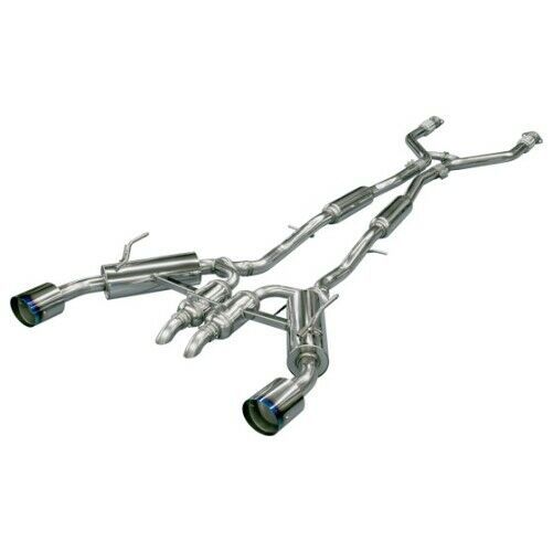 HKS Full Dual Hi-Power Titanium Tip Catback Exhaust Infiniti Q50 2016+ - eliteracefab.com