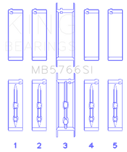 Load image into Gallery viewer, King GM LS1/2/4/6 (Housing Bore +.010) (Size .010 Oversized) Main Bearing Set