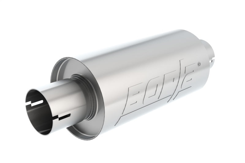 Borla Universal Pro-XS Round S-Type 2.5in Inlet/Outlet Center/Center Notched Muffler - eliteracefab.com