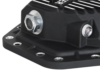 aFe Power Pro Ser Rear Diff Cover Black w/Mach Fins 2017 Ford Diesel Trucks V8-6.7L(td) Dana M275-14 - eliteracefab.com