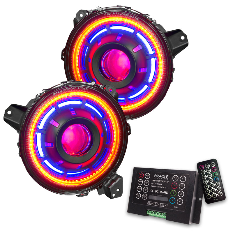Oracle Oculus Bi-LED Projector Headlights for Jeep JL/Gladiator JT - ColorSHIFT 2 - eliteracefab.com