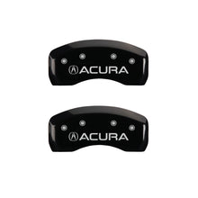 Load image into Gallery viewer, MGP 4 Caliper Covers Engraved Front &amp; Rear Acura Black finish silver ch