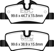 Load image into Gallery viewer, EBC 14+ Mini Hardtop 1.5 Turbo Cooper Yellowstuff Rear Brake Pads - eliteracefab.com