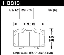 Load image into Gallery viewer, Hawk Performance Super Duty Brake Pads - HB313P.685