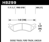 Hawk Performance Ceramic Brake Pads - HB299Z.650