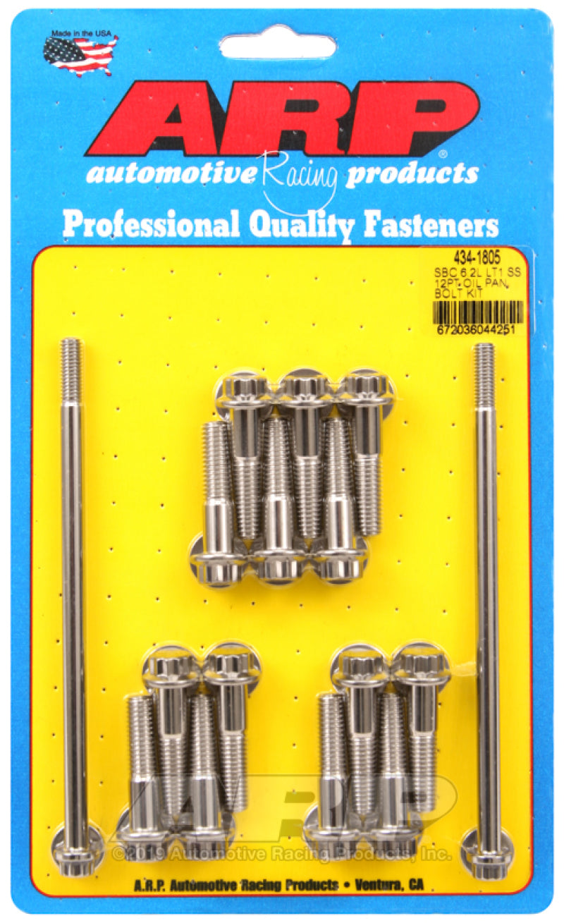ARP Chevy LT1 6.2L Oil Pan 12pt Stainless Steel Bolt Kit ARP