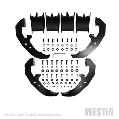 Westin 19-20 Chevrolet Silverado / GMC Sierra 1500 Reg Cab PRO TRAXX 4 Oval Nerf Step Bars - Black - eliteracefab.com