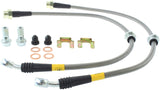 STOPTECH 04-07 STI STAINLESS STEEL REAR BRAKE LINES, 950.47504