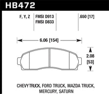 Load image into Gallery viewer, Hawk Performance HPS Brake Pads - HB472F.650