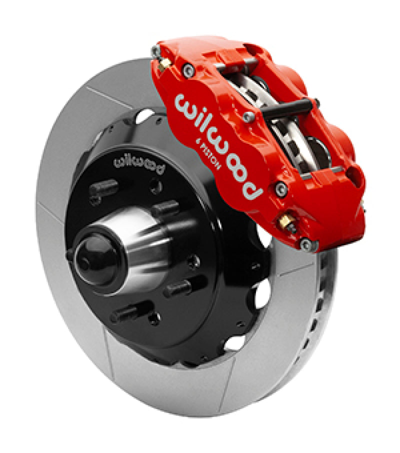 Wilwood Superlite 6R Front Brake Kit for 63-87 Chevy C10 Prospindle13.06 in Diameter, Red Calipers Wilwood