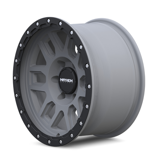 Mayhem 8304 Delta 20x9 / 8x170 BP / -12mm Offset / 125.2mm Hub Matte Gunmetal- Matte Black Lip Wheel Mayhem