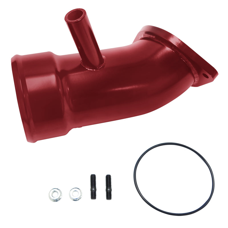 Wehrli 17-19 Chevrolet 6.6L L5P Duramax 3.5in Intake Horn w/PCV Port - WCFab Red - eliteracefab.com