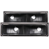 ANZO 511053 - USA Chevrolet C1500 Euro Parking Lights Black; 1988-1998