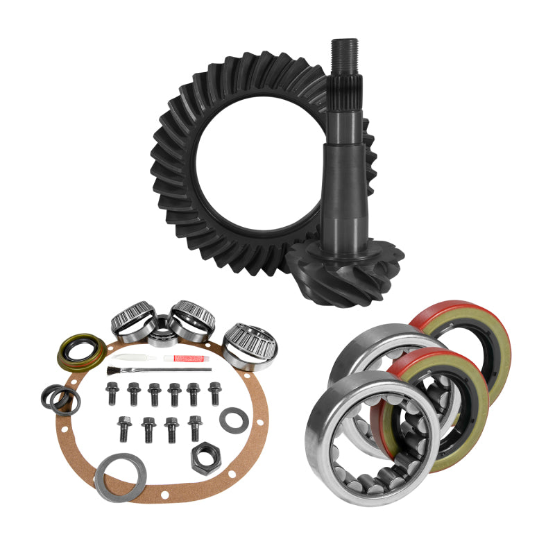 Yukon 8.25in CHY 4.11 Rear Ring & Pinion Install Kit 1.618in ID Axle Bearings and Seals Yukon Gear & Axle