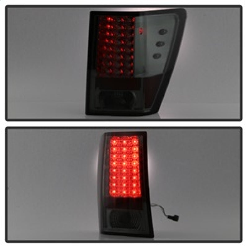 Spyder Jeep Grand Cherokee 07-10 LED Tail Lights Smoke ALT-YD-JGC07-LED-SM - eliteracefab.com