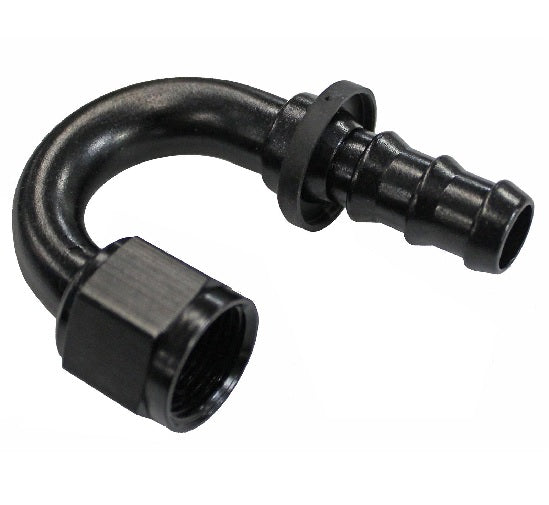 Fragola Performance Systems 218006-BL 8000 Series Push-Lite Race Hose End - 180 Degree Fragola