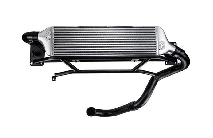 TURBOXS WRX FRONT MOUNT INTERCOOLER KIT WRINKLE BLACK PIPES; 2015-2016 - eliteracefab.com