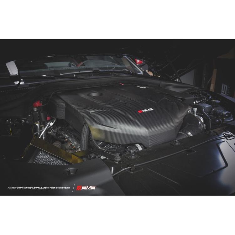 AMS Performance 2020+ Toyota GR Supra Carbon Fiber Engine Cover - eliteracefab.com