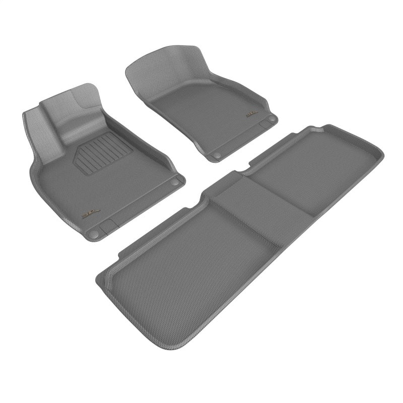 3D Maxpider L1LU00001501 22-23 Lucid Air Kagu Floor Mat- Gray R1 R2 3D MAXpider