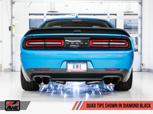 Load image into Gallery viewer, AWE Tuning 2015+ Dodge Challenger 6.4L/6.2L SC Track Edition Exhaust - Quad Diamond Black Tips - eliteracefab.com