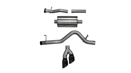 Corsa 15-16 Chevy Colorado 3.6L V6 Sport Cat-Back Exhaust 4in Black Pro Series Tips CORSA Performance