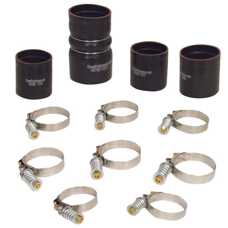 BD Diesel Intercooler Hose & Clamp Kit - 2008-2010 Ford 6.4L Powerstroke - eliteracefab.com