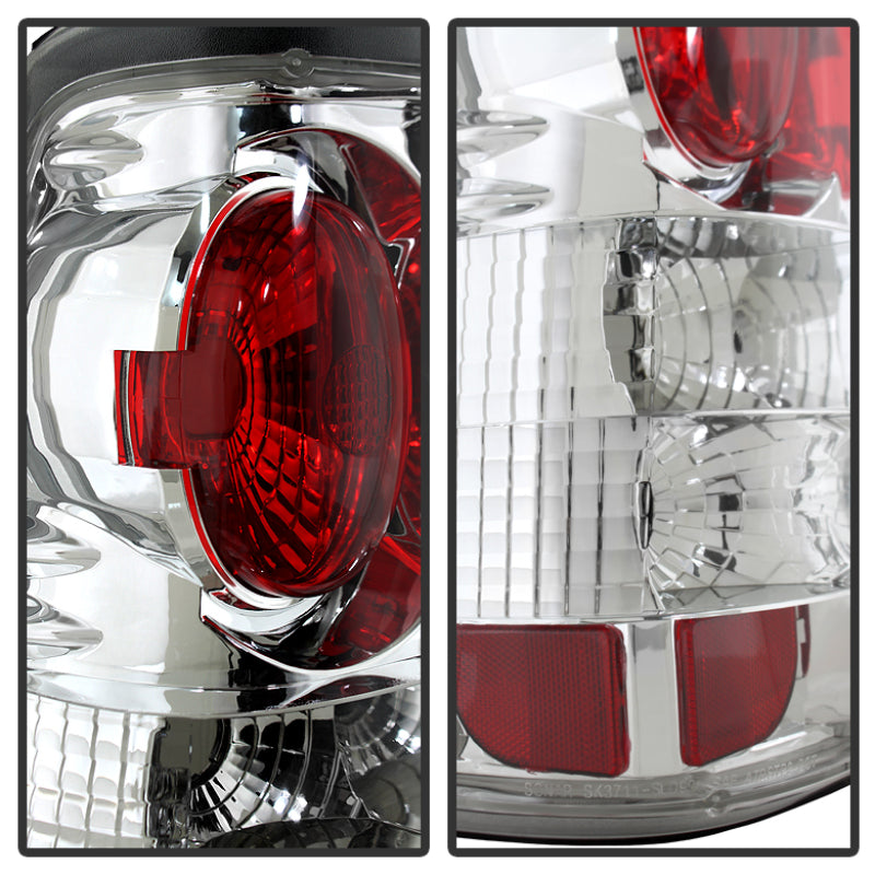 Spyder Chevy Silverado 1500/2500 99-02 (Not Stepside) Euro Style Tail Lights Chrm ALT-YD-CS99-C - eliteracefab.com