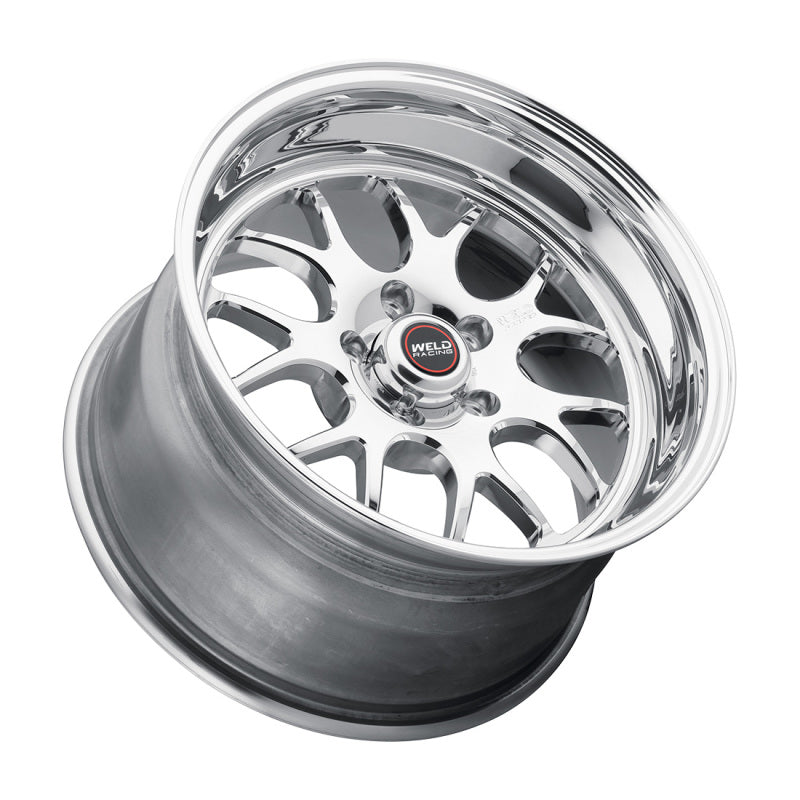 Wels S77 17x10 / 5x115 BP/ 6.7 BS Polished Wheel (High Pad) - Non-Beadlock