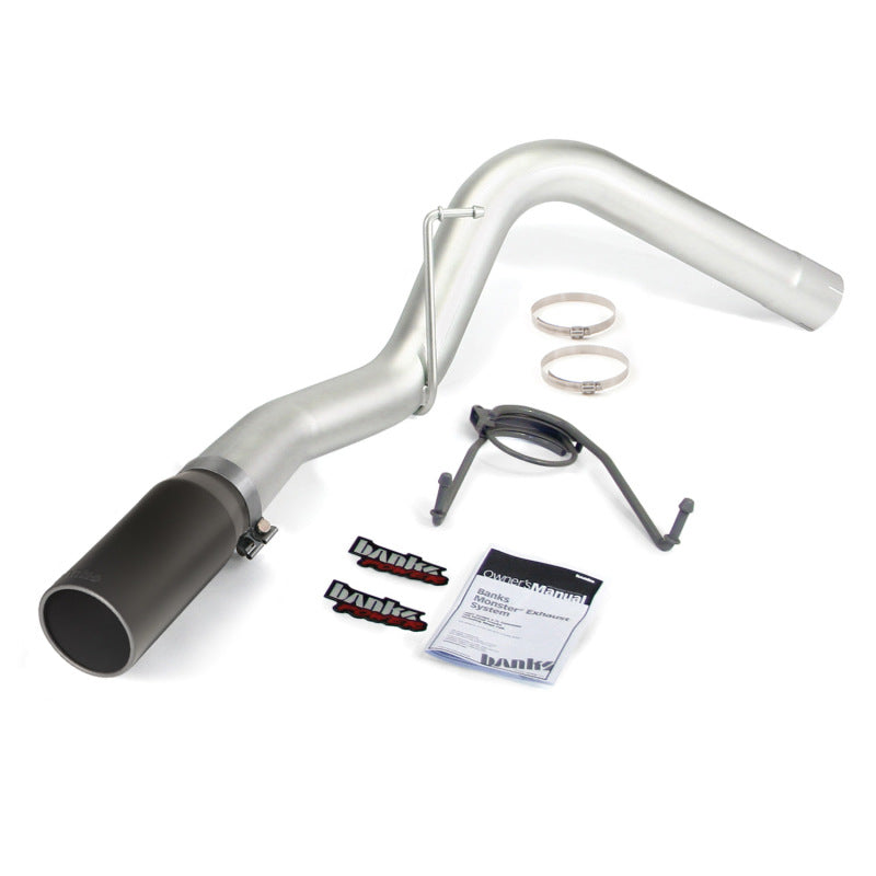 Banks Power 14-15 Dodge Ram 6.7L CCSB Monster Exhaust System - SS Single Exhaust w/ Black Tip - eliteracefab.com