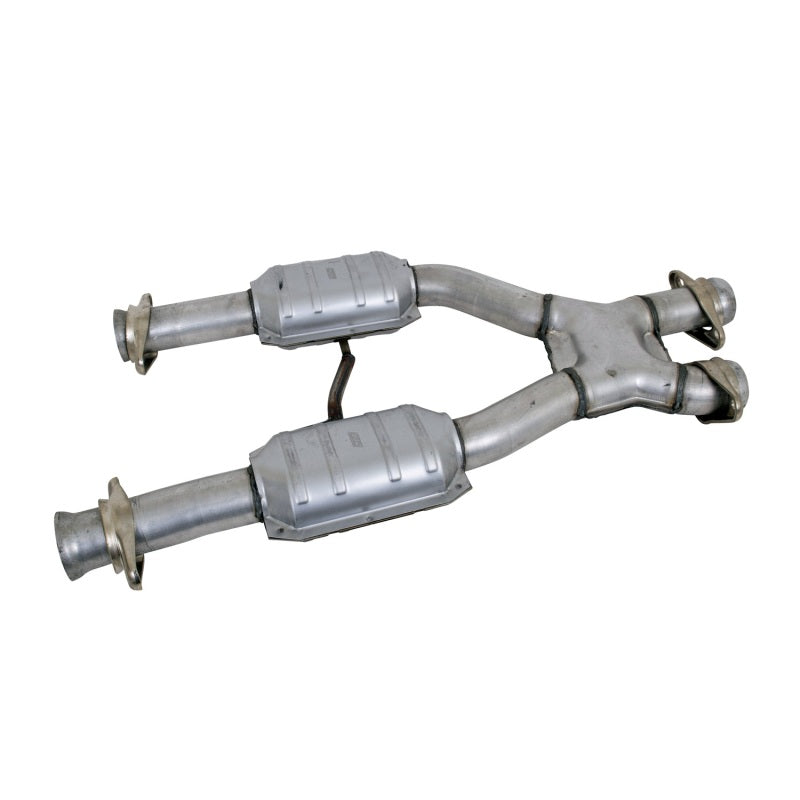 BBK 79-93 Mustang 5.0 Short Mid X Pipe With Catalytic Converters 2-1/2 For BBK Long Tube Headers BBK