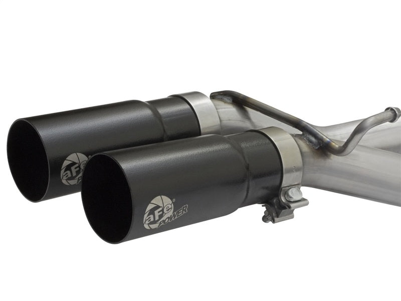 aFe Rebel Exhausts Cat-Back SS Ford F-150 04-08 V8 4.6/5.4L w/ Black Tips - eliteracefab.com