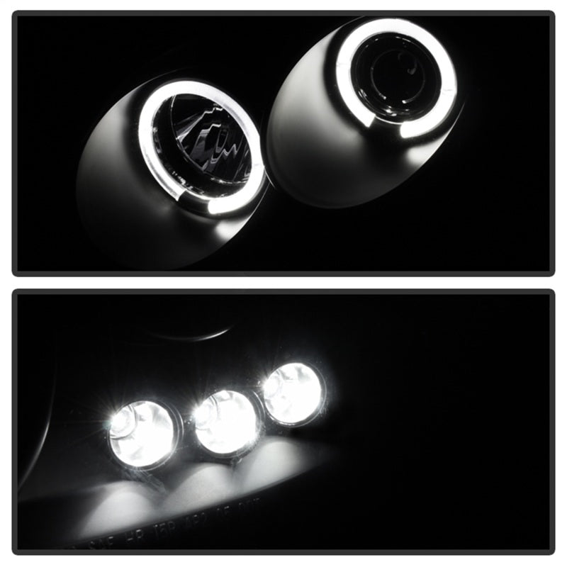 Spyder Chevy Cobalt 05-10 Projector Headlights LED Halo LED Blk Smke PRO-YD-CCOB05-HL-BSM - eliteracefab.com