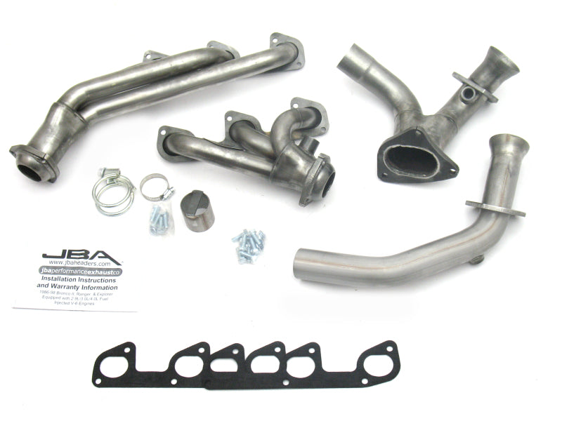 JBA 95-97 Ford Ranger 4.0L OHV 1-1/2in Primary Raw 409SS Cat4Ward Header JBA